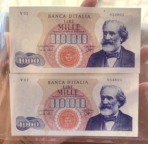 1000 lire verdi - verdi, di