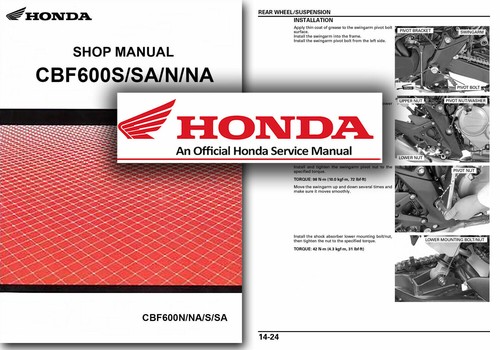 Honda cbf600 manuale officina - manuale,