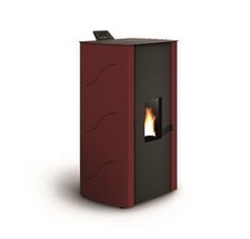 STUFA A PELLET ARIA PALAZZETTI ECOFIRE MALÙ kW 8,2 BORDEAUX
