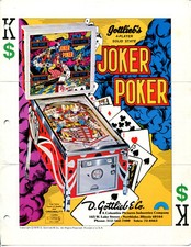 Joker Poker Gottlieb Pinball