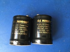 Coppia condensatori Mundorf MLytic HC 10000 uF 80V usati