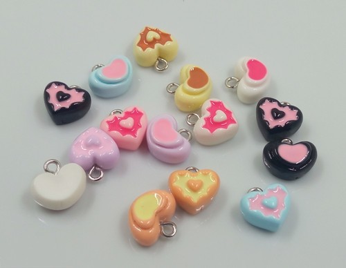 10pz charms ciondoli resina - in,