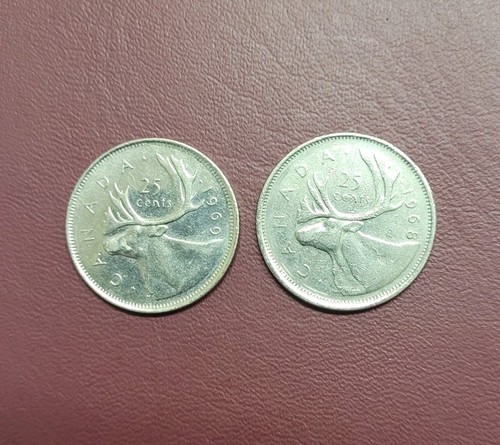 Canada 1968 1969 quarters - canada,