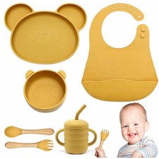 Set Pappa in Silicone per Bambini con Ventosa Antiscivolo