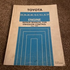 Toyota 2A 3A 2K 4K 1G-E 1S-L