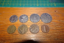 LOTTO DI ANTICHE MONETE italiane 8 tutte diverse