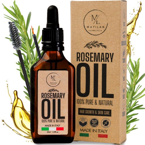 Olio rosmarino per capelli - di,