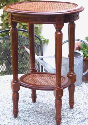 Antico tavolino francese ovale - tavolino,