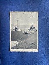 CARTOLINA PICCOLO S. BERNARDO -MONUMENTO A S. BERNARDO DI MENTONE-VIAGGIATA 1937