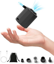 Pompa Elettrica, Gonfiatore Elettrico Portatile Con 5 Ugelli, Pompa Di Aspirazio