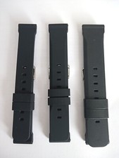 CINTURINO IN SILICONE TIPO PANERAI ALTO SPESSORE NERO ATTACCHI 20 - 22 - 24 NEW