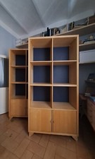 N.2 LIBRERIE IN LEGNO CON SPORTELLI