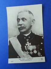 Cartolina Militare Generale Zuppelli Ministro Guerra Regno d'Italia
