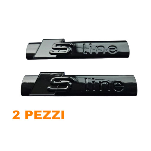2pz scritta sline nero lucido - nero,