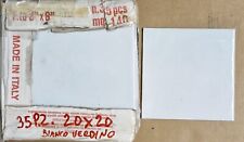 PIASTRELLE CERAMICA DA RIVESTIMENTO BIANCHE VERDINO  20 X 20 35 PZ.