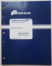 FIAT-ALLIS Turbocharger Airesearch T-18 turbocompressore riparazioni manuale