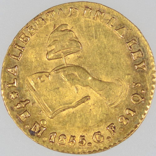 1855 messico escudo oro - escudo,