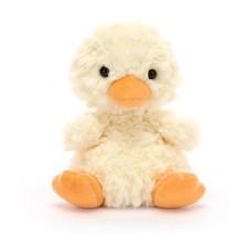 Peluche morbido JellyCat Yummy Duckling bambola con sacchetto antipolvere - nuovo con etichette