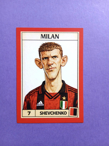 Figurina caricatura calciatori - figurina,