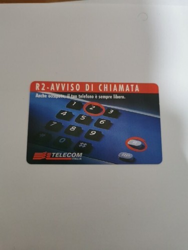 Scheda telefonica telecom - scheda, r2
