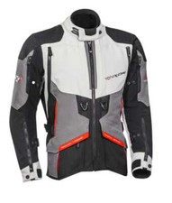 Giacca impermeabile moto Ixon Ragnar tessuto - nero/grigio/rosso
