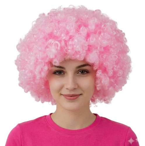 Parrucca afro riccia abito