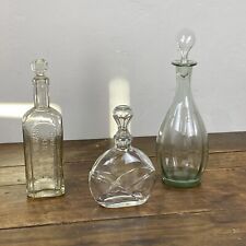 Lotto Bottiglia liquore decanter antica cristallo vetro art decò anni 30