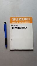 Suzuki RM 125 D 1982 Cross catalogo ricambi originale spare parts catalogue