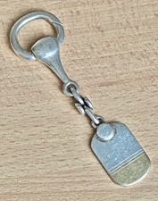 Portachiavi In Argento 925 - Oro 750 (18 Kt) Vintage (Made In Italy)