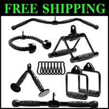 Set completo di attacchi per macchina cavi - capacità 880 libbre per tutti i livelli di fitness