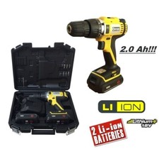 Trapano avvitatore a batteria 18V Litio+batteria riserva Bleked Finker by Oxford