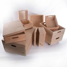 Large Wooden Storage Boxes /