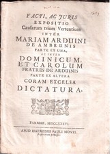 Causarum Miriam Arduini De Ambrunis ac inter Dominicum et Carolum Arduinis(715)