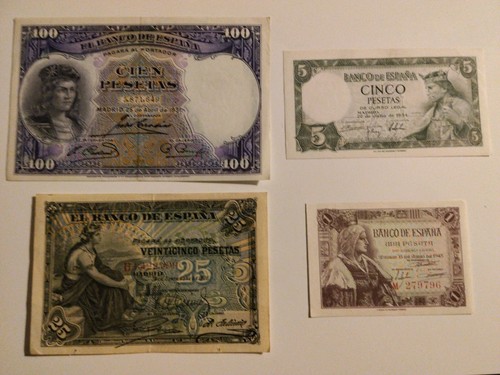 Lote billetes 100 5 1 - de, de