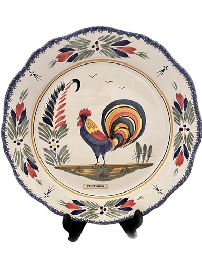 Piatto gallo vintage quimper - piatto,