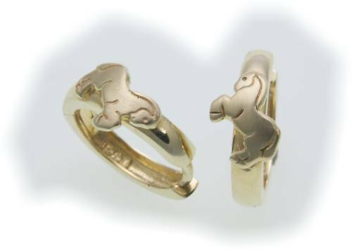 Orecchini bambino cavallo oro - cavallo,