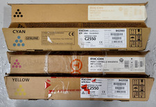 4 Toner Ricoh MP C2550 CMYK Nuovo OVP Originale Aficio MP C2050 Rg IVA