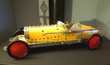 vecchia auto/corsa Meccano -