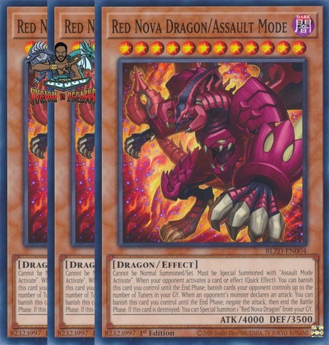 Yugioh red nova - yugioh!, 3x