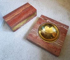 Piatto e scatola vintage in