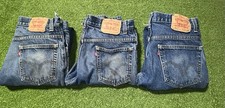 Lotto 3 jeans bootcut LEVIS 517 uomo 34x34 western cowboy ranch invecchiati