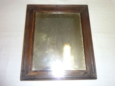 Antico specchio su cornice legno