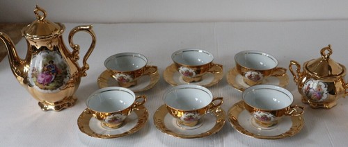 Service café porcelaine - service, en