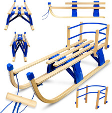 Slitta Pieghevole in Legno Con