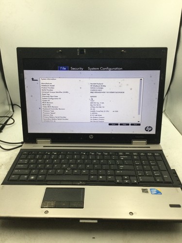 Elitebook 8540p boot to - hp,