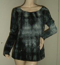 MAGLIA T-SHIRT BLUSA DONNA PIZZO E BATIK BLU CALLIOPE TAGLIA L LEGGI LE MISURE