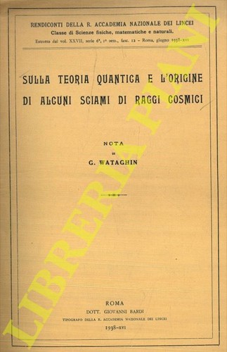 Wataghin sulla teoria - wataghin,