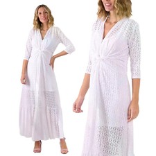 Abito lungo doppio bianco