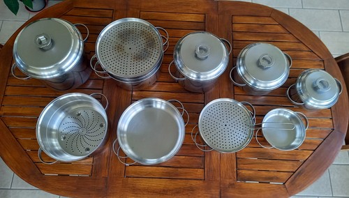 Batteria set pentole acciaio