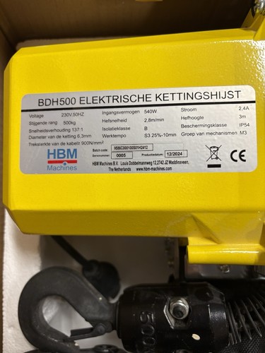 Paranco elettrico catena hbm - paranco,